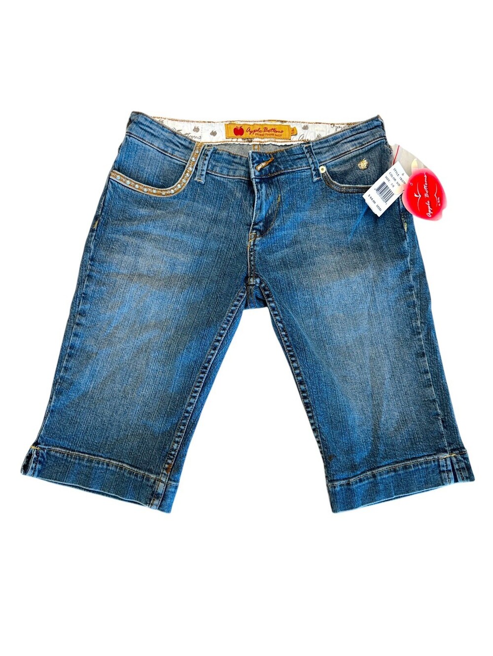 Apple Bottoms denim LOW RISE Bermuda shorts